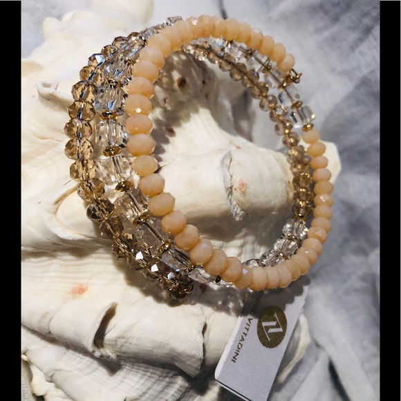 Adrienne Vittadini faux crystal beaded bracelet - Picture 3 of 5